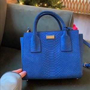Kate spade royal blue suede shoulder or hand bag